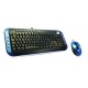 Pack clavier multimédia + souris filaire -  USB - MetalColor - "ELYPSE"