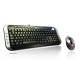 Pack clavier multimédia + souris filaire -  USB - MetalColor - "ELYPSE"