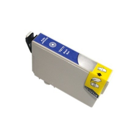 Cartouche compatible Epson T711 (Guépard) - Encre Noire - 15ml