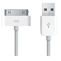 Cordon USB chargement & synchronisation pour iPhone 3/4 - iPad 1/2 - iPod - 3m