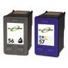 Lot 2 cartouches recyclées N°56 + N°57