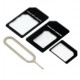 Adaptateur de cartes SIM - Micro SIM - Nano SIM pour Iphone 4/4S/5/5S/6