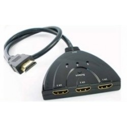 Switch HDMI 3 ports - 3 entrées HDMI femelle / 1 sortie HDMI femelle