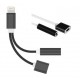 Adaptateur Lightning Mâle 2 en 1/jack 3,5mm Fem + Lighting Fem pour iPhone