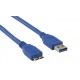 Cordon USB 3.0 SuperSpeed - type AM/AM - 1.80m