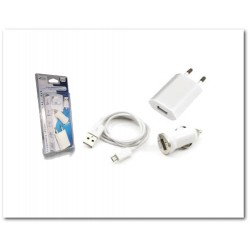 Kit de chargement  - USB Type C - câble + 2 chargeurs 2.1A