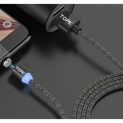 Cordon charg/synchro USB / USB-C - Magnétique - 1m