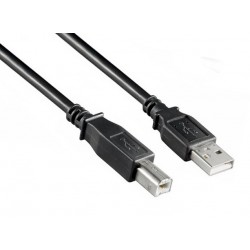 Cordon USB 2.0 High Speed - A Mâle / B Mâle - 3,00m