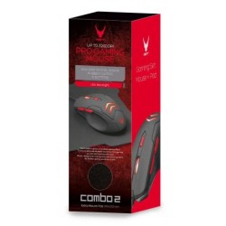 Kit Gamer : Souris optique filaire + Tapis souris Gaming - "VARR"