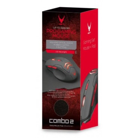 Kit Gamer : Souris optique filaire + Tapis souris Gaming - "VARR"