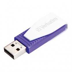 Clé USB 2.0 Store'n'Go Swivel - 64Gb - Violet - "VERBATIM"