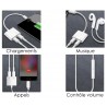 Adaptateur 4 en 1 - Lightning Mâle / 2 x Lightning Femelle