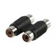 Coupleur 2 x RCA Femelles / 2 x RCA Femelles