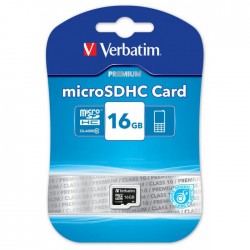 Micro Secure Digital Card SDHC - Class10 - VERBATIM - 16Go - 44010