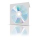 50 pochettes blanches papier avec fenêtre pour CD/DVD - "ELYPSE"