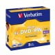 5 Mini DVD+RW 8cm 1.4 Go "VERBATIM" - coffret cristal fin - 1-2x - 43565