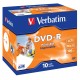10 DVD-R 4.7 Go "VERBATIM" - SUPERAZO - IMPRIMABLE - Coffret cristal - 16x - 43521