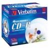 10 CD-R 80Min 700Mb - "VERBATIM" - SUPERAZO - VINYL - Coffret slim - 52x - 43426