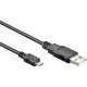 Cordon USB 2.0 type A Mâle/ Micro  USB B Mâle - 1.00m