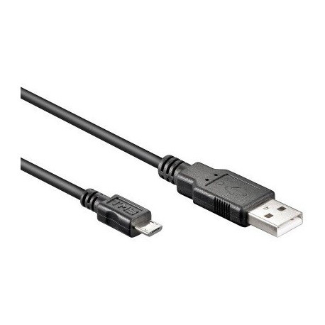 Cordon USB 2.0 type A Mâle/ Micro  USB B Mâle - 1.00m