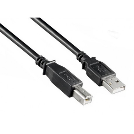 Cordon USB 2.0 Type A Mâle / Type B Mâle - 2,00m