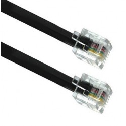 Cordon téléphonique RJ11 - RJ11 Mâle 4C / RJ11 Mâle 4C - 2,00m