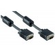 Cordon VGA PC/Moniteur/Ecran LCD&Plasma - HD15M/HD15M - Double Ferrite - 1,80m