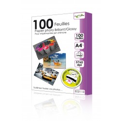 100 Feuilles Papier photo brillant/Glossy 150g - A4 - "ELYPSE"