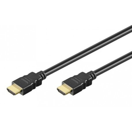 Cordon HDMI Standard Mâle/Mâle - contacts or - 5,00m