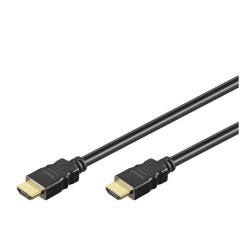 Cordon HDMI Standard Mâle/Mâle - contacts or - 1,80m