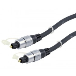 Cordon audio numérique optique - PREMIUM - Toslink / Toslink - 1,50m