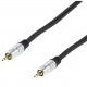 Cordon audio stéréo - PREMIUM - Jack 3,5mm Mâle / Jack 3,5mm Mâle - 1,50m