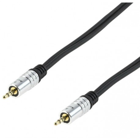 Cordon audio stéréo - PREMIUM - Jack 3,5mm Mâle / Jack 3,5mm Mâle - 1,50m