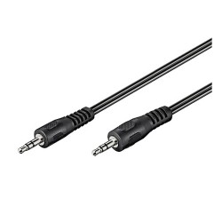 Cordon audio stéréo - Jack 3,5mm Mâle / Jack 3,5mm Mâle - 0,50m