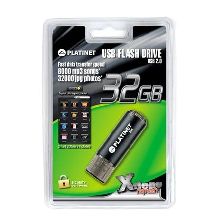 Stick USB 2.0 - X-DEPO - "PLATINET" - 32 Go