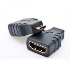 Adaptateur HDMI Femelle / Micro HDMI Mâle  - contacts or