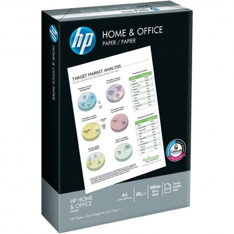 Ramette 500 Feuilles papier A4 80g Standard  Home & Office - "HP"