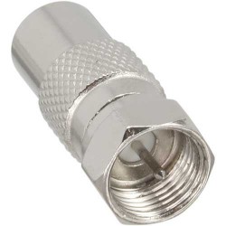 Adaptateur antenne TV/Sat - coaxial 9,5mm Mâle / Fiche F Mâle