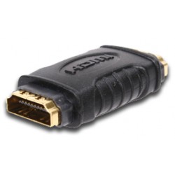 Coupleur HDMI - HDMI Femelle / HDMI Femelle - contacts or