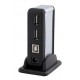 Hub 7 ports USB 2.0 - "STAND" - Alimenté - "ELYPSE"