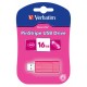 Stick USB PinStripe Black - "VERBATIM" - 16 Go - 49063