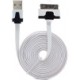 Cordon USB Plat chargement/synchro / iPhone 3/4 - iPad 1/2 - iPod - Led - 1.00m